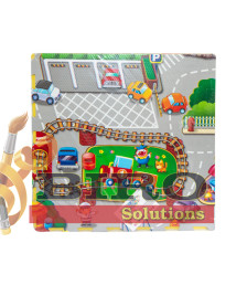 Covoraș puzzle Autostrada 61x61cm